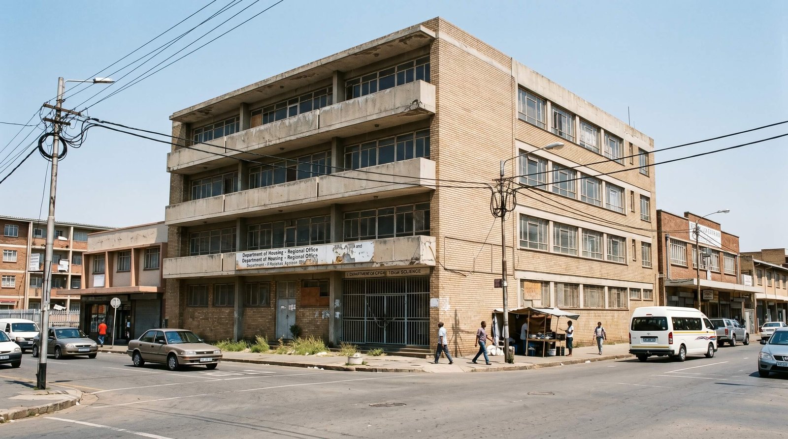 Underused urban building in a South African city with strong adaptive reuse potential.